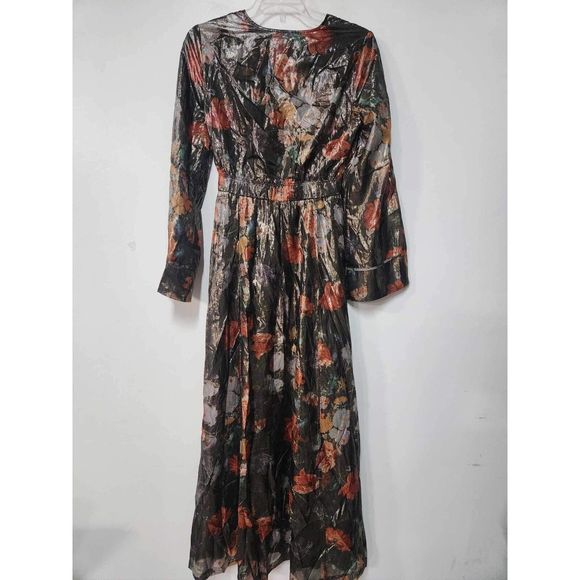 Anthropologie Caballero Deep V-Neck Maxi Dress Size XS. B-2 - Picture 11 of 12